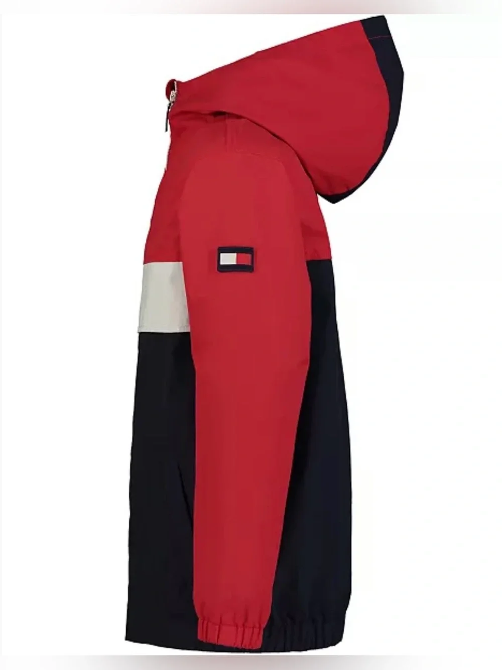 NEW Tommy Hilfiger Full-Zip Hooded Windbreaker, Color: Red, Size Boys XL 18-20